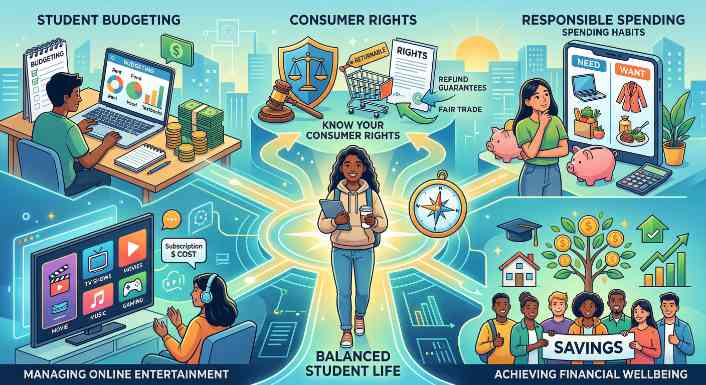 Student budgeting, rights, spending and wellbeing
